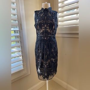 Anthropologie black lace dress sz 8